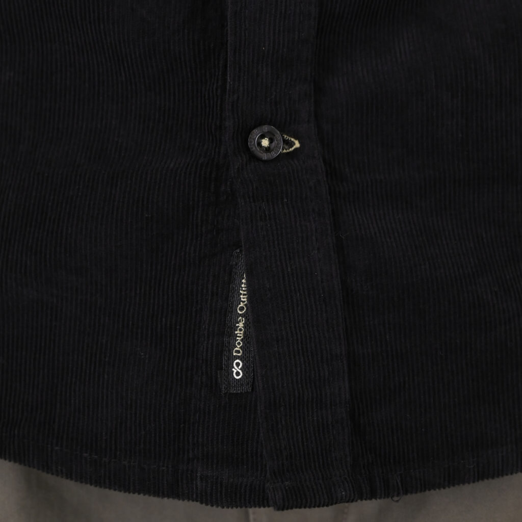 262GS-5226 SHIRTS WITH CHEST POCKET AND DENSE EMBROIDERY (BABY CORDUROY) BLACK
