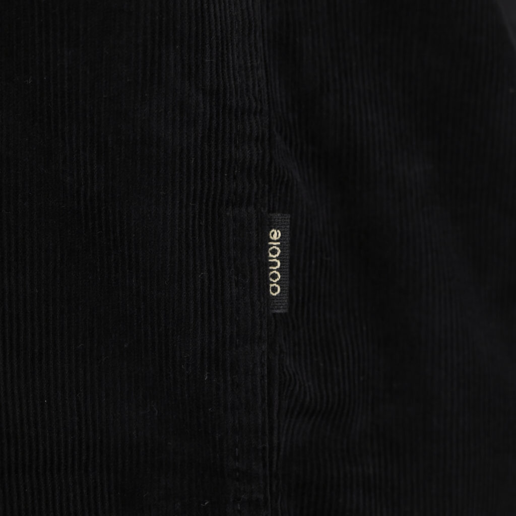 262GS-5226 SHIRTS WITH CHEST POCKET AND DENSE EMBROIDERY (BABY CORDUROY) BLACK