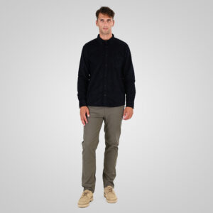 262GS-5226 SHIRTS WITH CHEST POCKET AND DENSE EMBROIDERY (BABY CORDUROY) DK MARINE