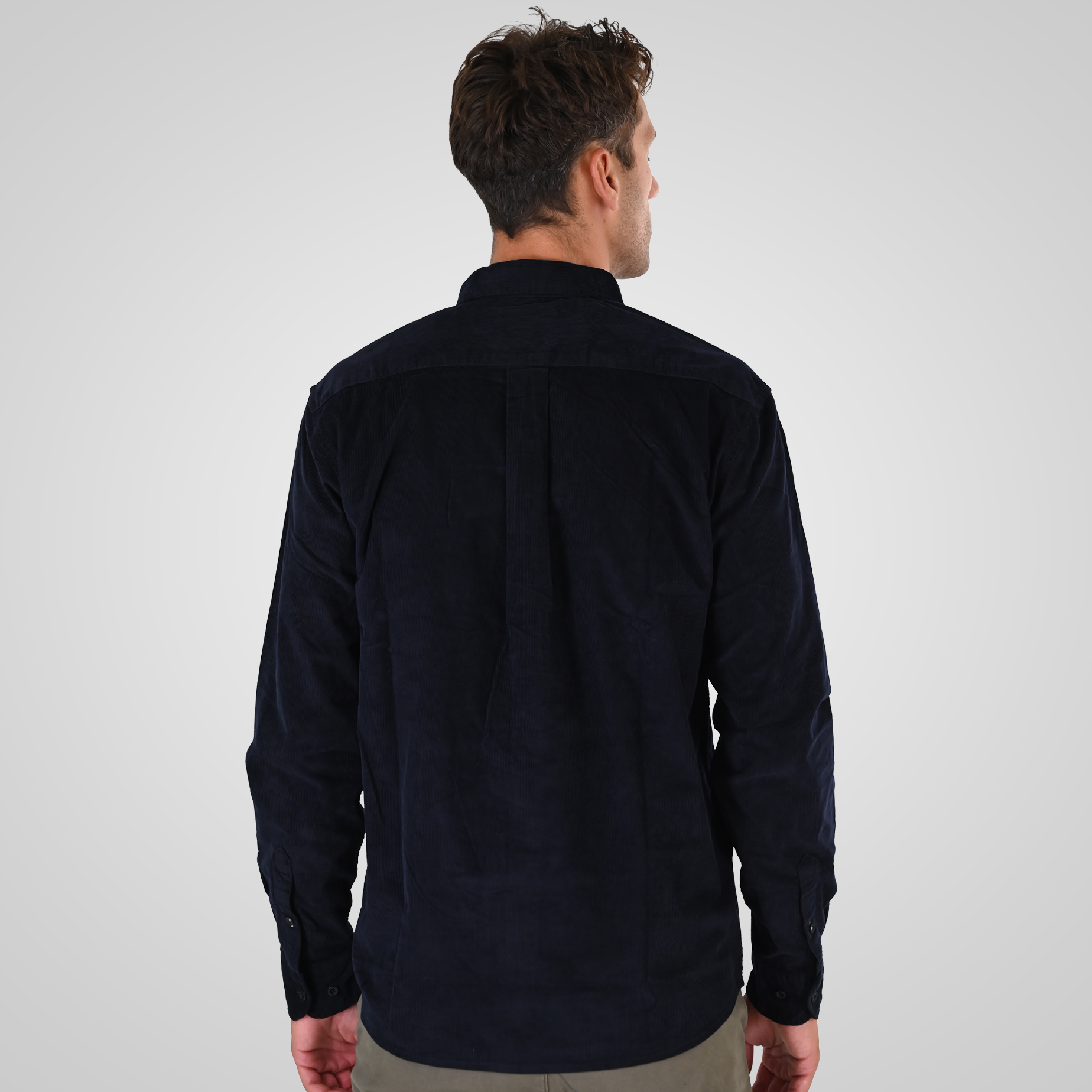 262GS-5226 SHIRTS WITH CHEST POCKET AND DENSE EMBROIDERY (BABY CORDUROY) DK MARINE - Image 4