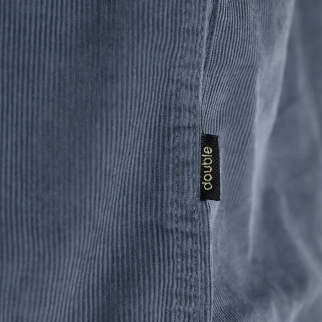 262GS-5226 SHIRTS WITH CHEST POCKET AND DENSE EMBROIDERY (BABY CORDUROY) DUSTY BLUE