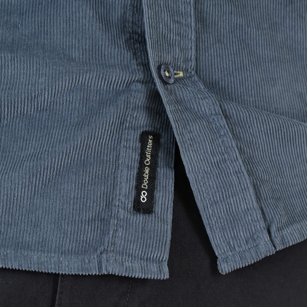 262GS-5226 SHIRTS WITH CHEST POCKET AND DENSE EMBROIDERY (BABY CORDUROY) DUSTY BLUE