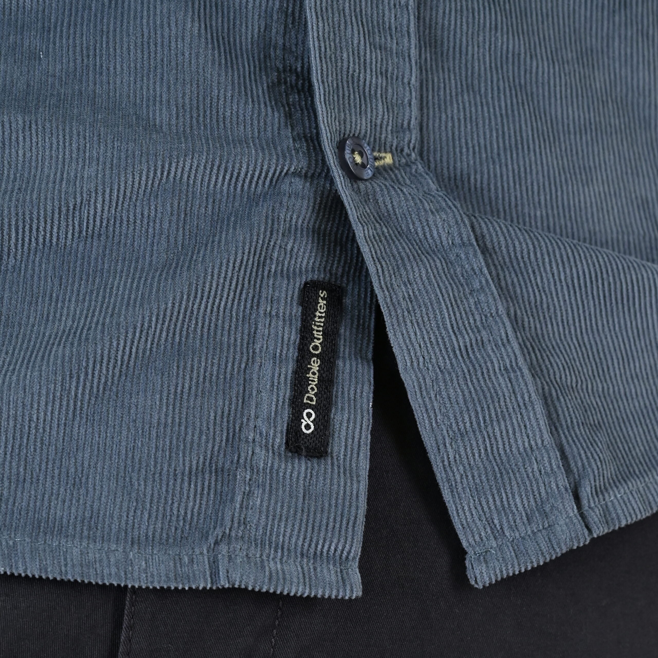 262GS-5226 SHIRTS WITH CHEST POCKET AND DENSE EMBROIDERY (BABY CORDUROY) DUSTY BLUE - Image 7