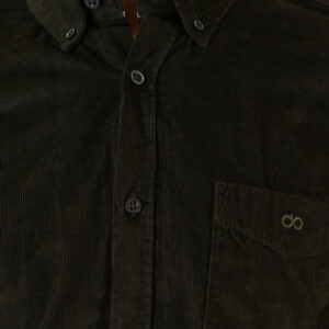 262GS-5226 SHIRTS WITH CHEST POCKET AND DENSE EMBROIDERY (BABY CORDUROY) KHAKI - Image 5