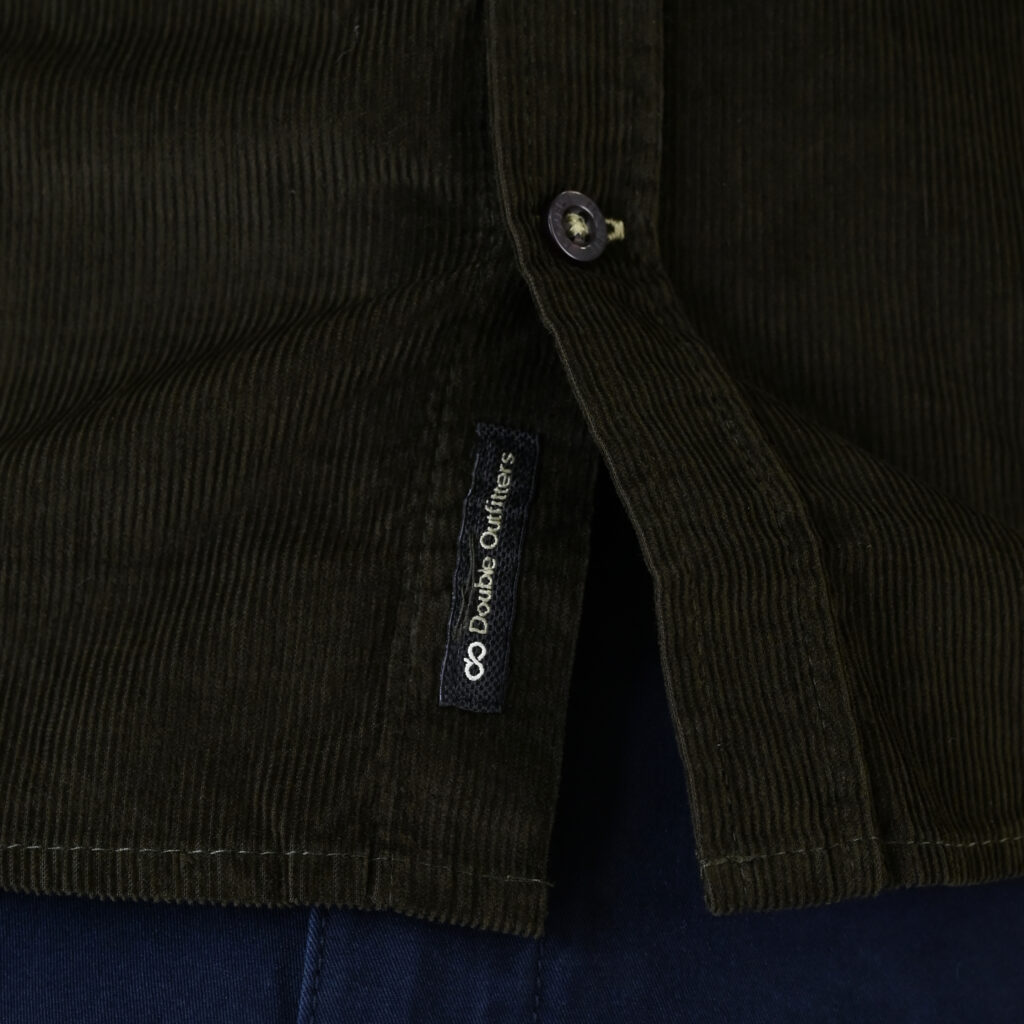 262GS-5226 SHIRTS WITH CHEST POCKET AND DENSE EMBROIDERY (BABY CORDUROY) KHAKI