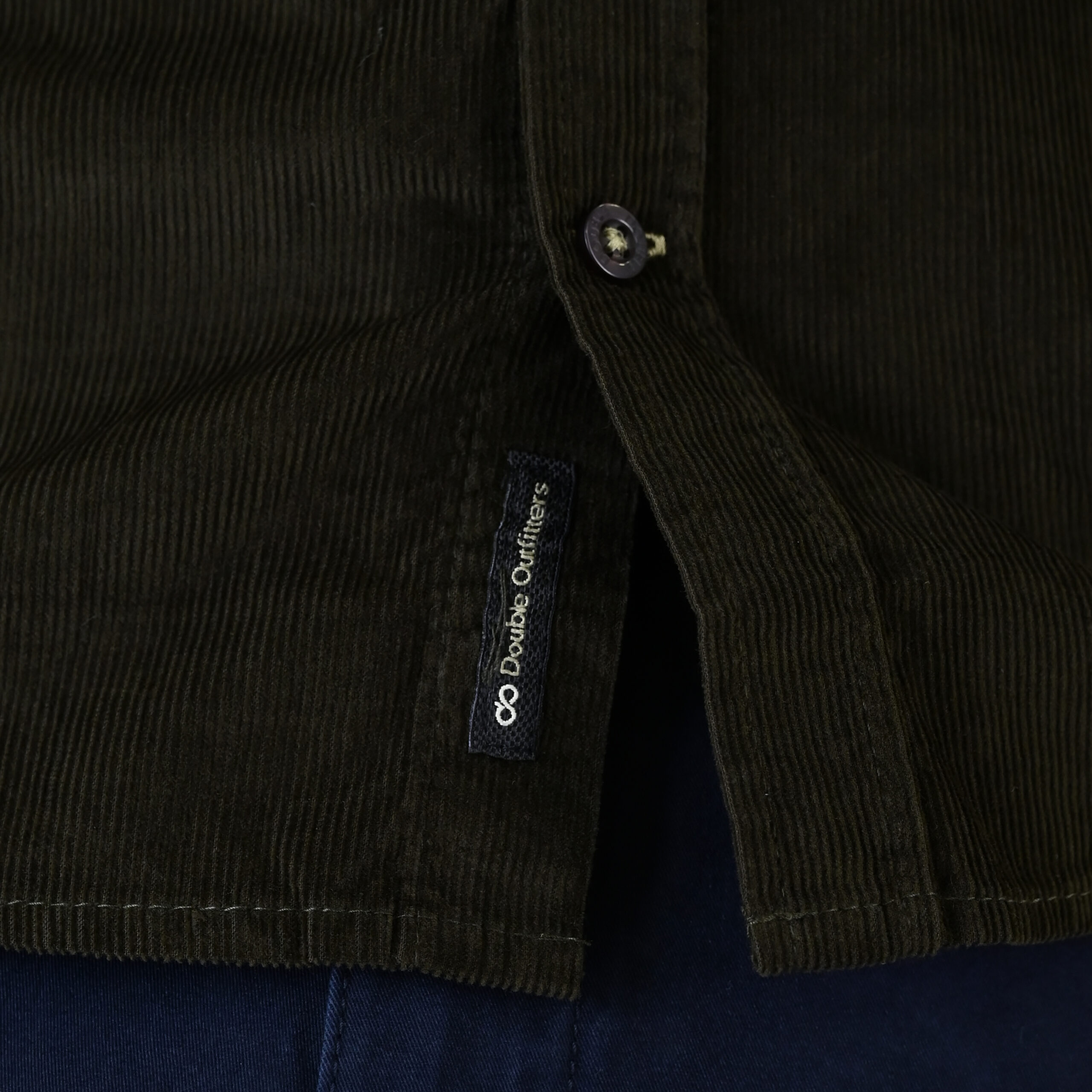 262GS-5226 SHIRTS WITH CHEST POCKET AND DENSE EMBROIDERY (BABY CORDUROY) KHAKI - Image 7