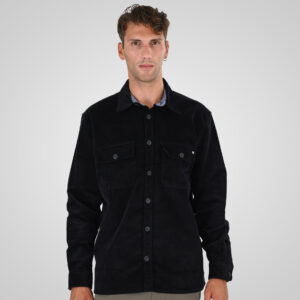 262GS-5227 OVERSHIRTS WITH CHEST POCKETS (HEAVY CORDUROY) BLACK