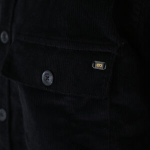 262GS-5227 OVERSHIRTS WITH CHEST POCKETS (HEAVY CORDUROY) BLACK - Image 5