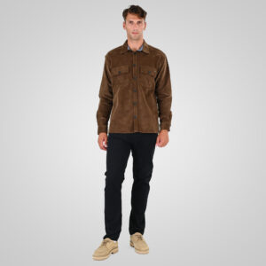262GS-5227 OVERSHIRTS WITH CHEST POCKETS (HEAVY CORDUROY) CAMEL