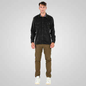 262GS-5227 OVERSHIRTS WITH CHEST POCKETS (HEAVY CORDUROY) DK OLIVE