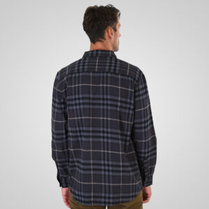 262GS-5233 SHIRTS FLANNEL WITH CHEST POCKETS CC1 BLACK-GREY - Image 4