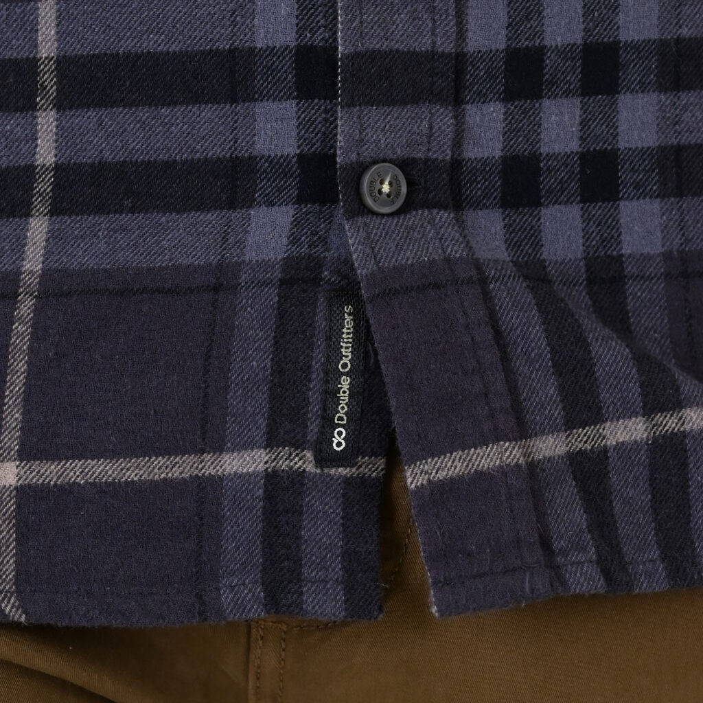 262GS-5233 SHIRTS FLANNEL WITH CHEST POCKETS CC1 BLACK-GREY