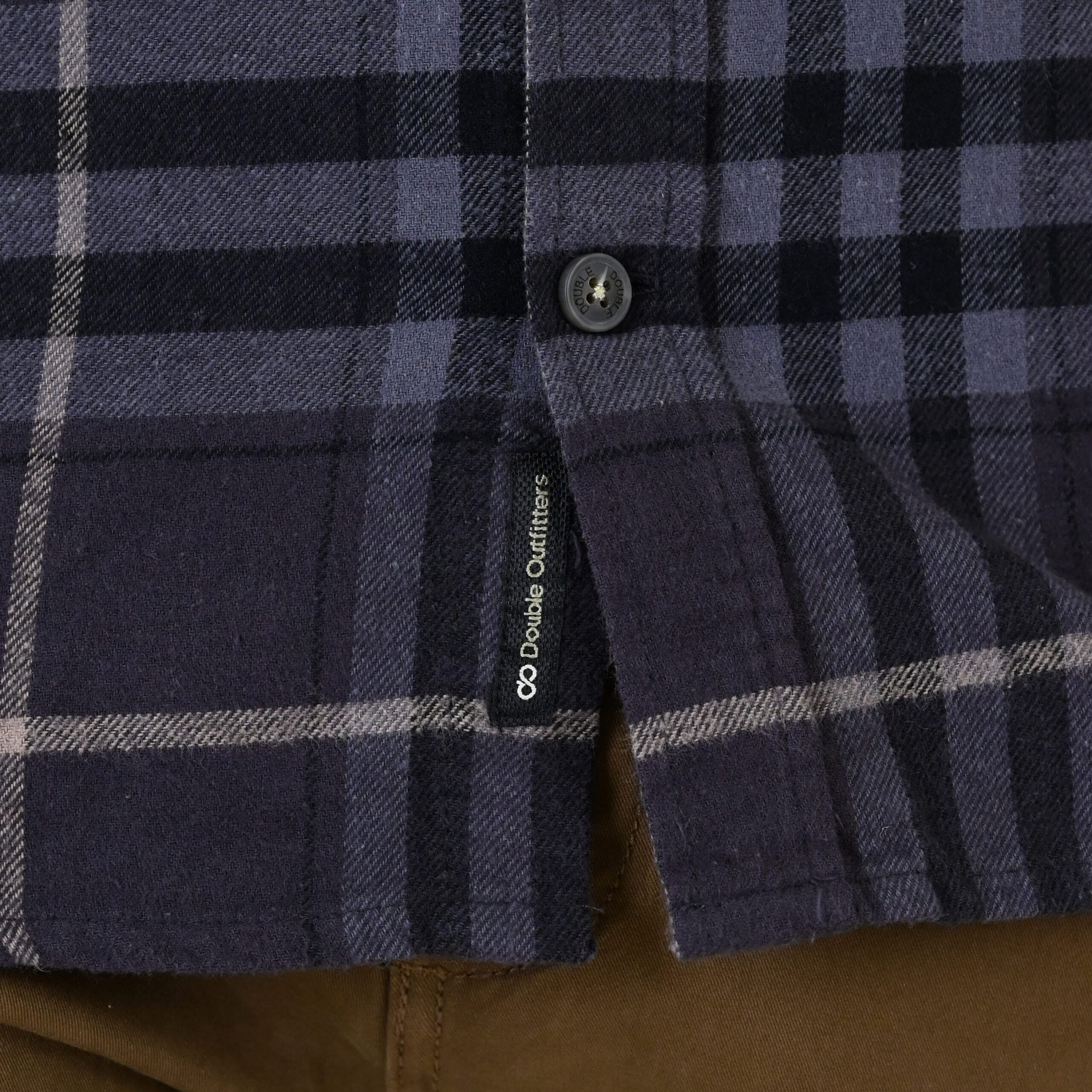 262GS-5233 SHIRTS FLANNEL WITH CHEST POCKETS CC1 BLACK-GREY - Image 5