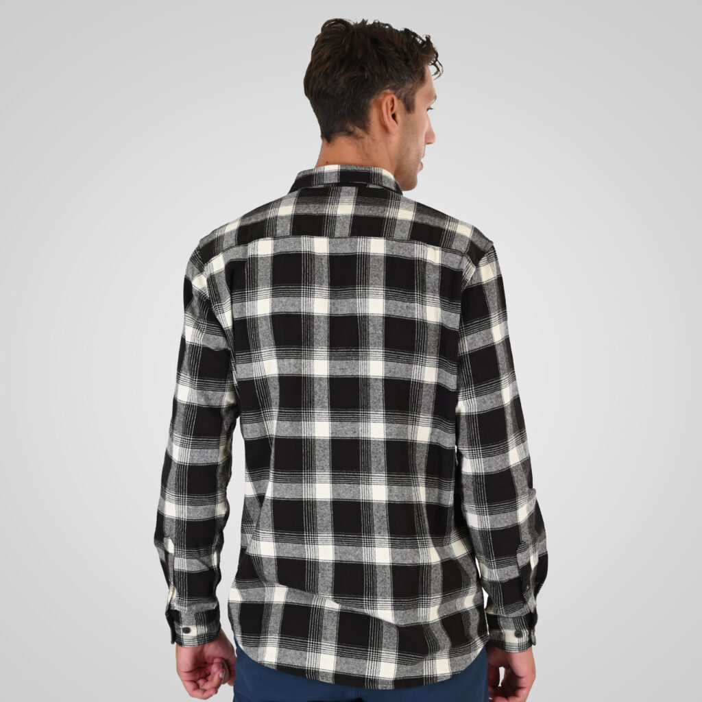 262GS-5233 SHIRTS FLANNEL WITH CHEST POCKETS CC12 BROWN-BEIGE