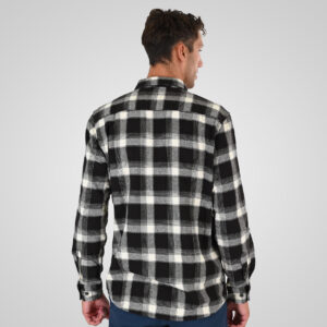 262GS-5233 SHIRTS FLANNEL WITH CHEST POCKETS CC12 BROWN-BEIGE - Image 4