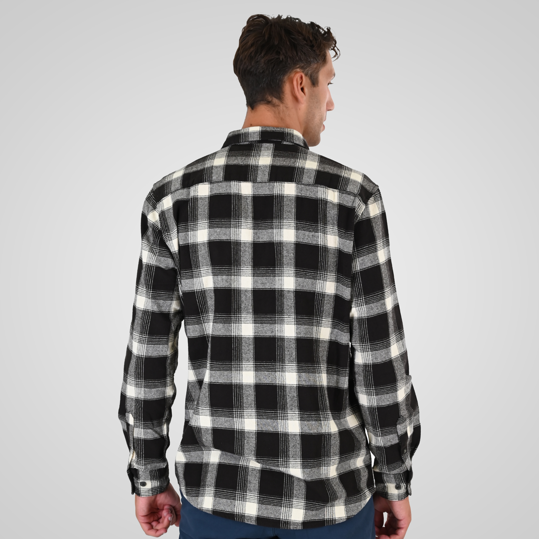 262GS-5233 SHIRTS FLANNEL WITH CHEST POCKETS CC12 BROWN-BEIGE - Image 4