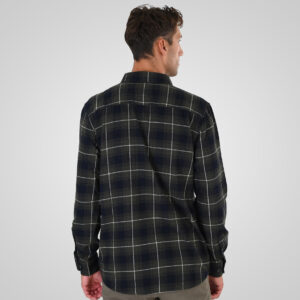262GS-5233 SHIRTS FLANNEL WITH CHEST POCKETS CC2 OLIVE-BLUE - Image 4