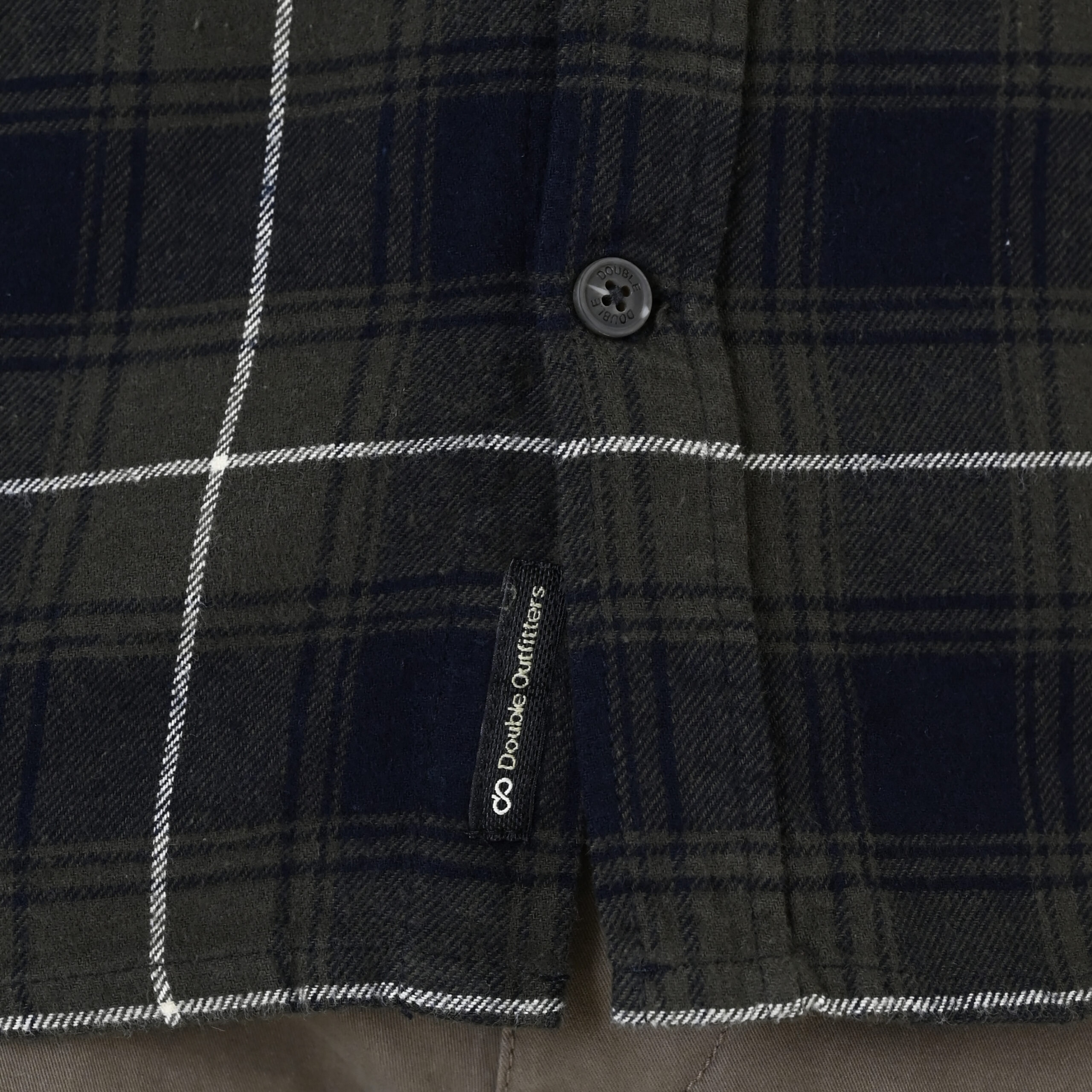 262GS-5233 SHIRTS FLANNEL WITH CHEST POCKETS CC2 OLIVE-BLUE - Image 5