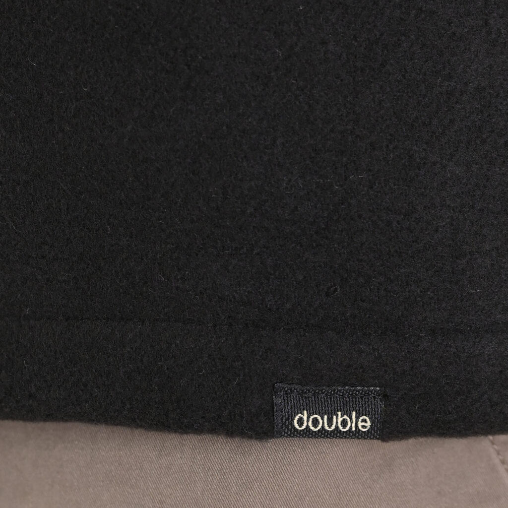 262GS-5236 OVERSHIRTS WITH ZIPPER AND LIGHT PADDING (HEAVY FLANNEL) BLACK