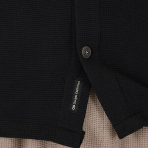 262GS-5237 OVERSHIRTS SPECIAL FABRIC (WAFFLE) BLACK - Image 5