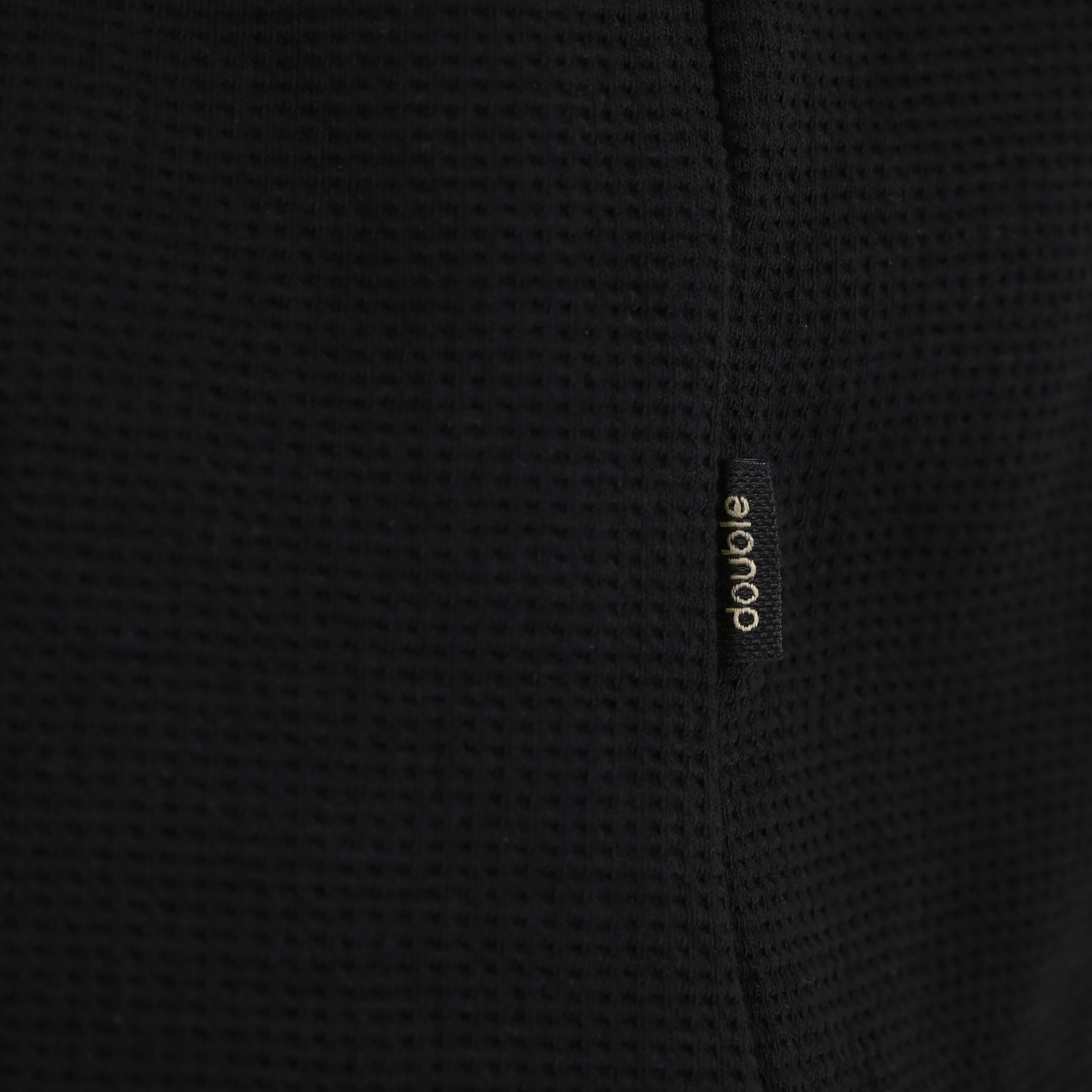 262GS-5237 OVERSHIRTS SPECIAL FABRIC (WAFFLE) BLACK - Image 6