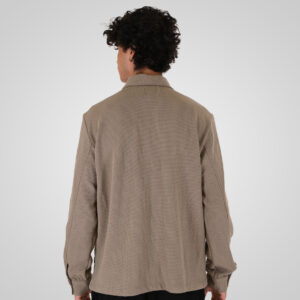 262GS-5237 OVERSHIRTS SPECIAL FABRIC (WAFFLE) LT TAUPE - Image 4