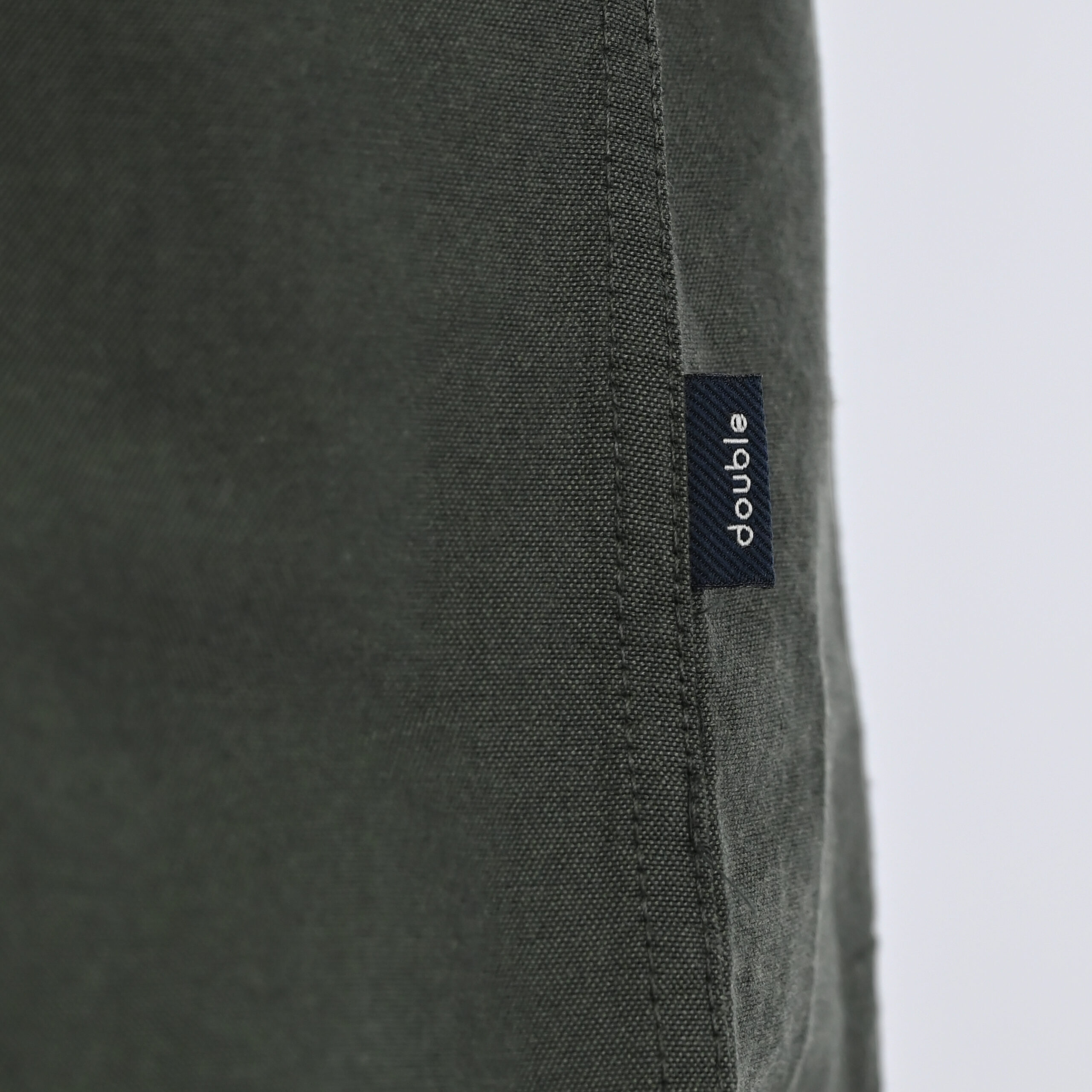 262GS-5225 OXFORD SHIRTS WITH CHEST POCKET AND DENSE EMBROIDERY DK KHAKI MELANGE - Image 7