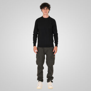 262KNIT-8070 KNITS CREWNECK BLACK