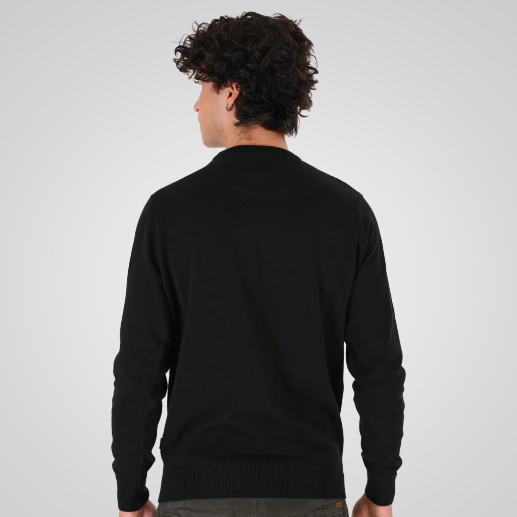 262KNIT-8070 KNITS CREWNECK BLACK