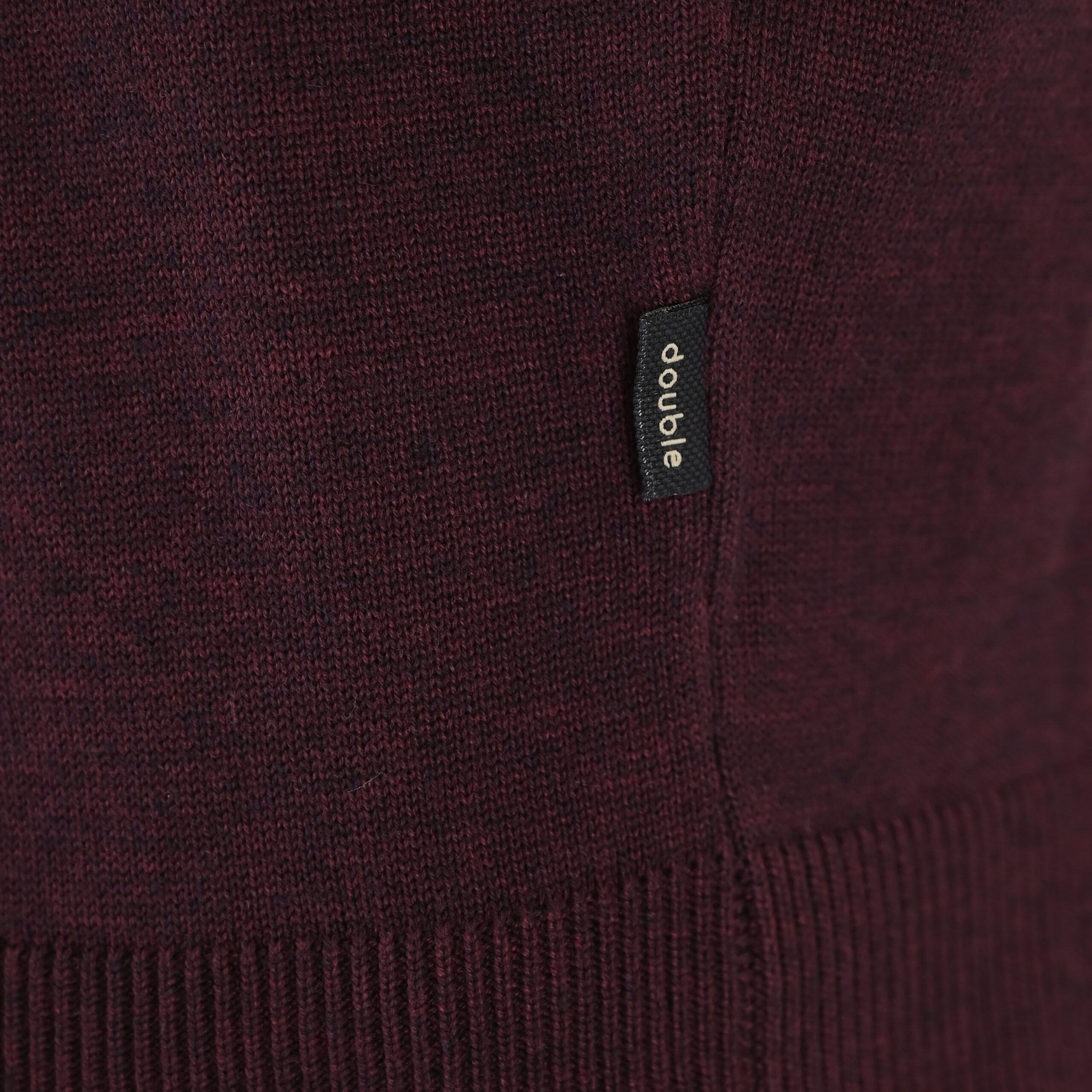 262KNIT-8070 KNITS CREWNECK BORDEAUX MELANGE - Image 5