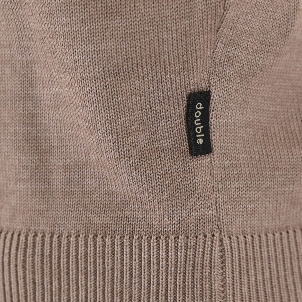262KNIT-8070 KNITS CREWNECK CIGAR MELANGE