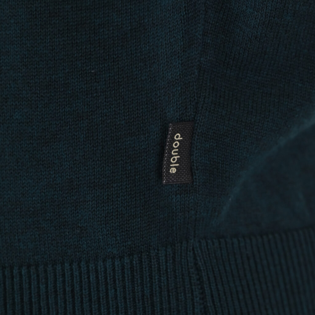 262KNIT-8070 KNITS CREWNECK DK TEAL MELANGE
