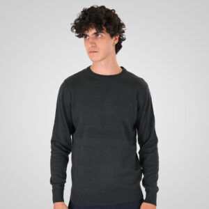 262KNIT-8070 KNITS CREWNECK FOREST GREEN MELANGE