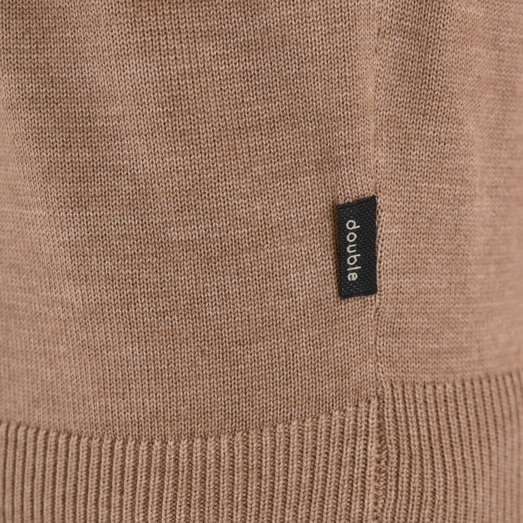 262KNIT-8070 KNITS CREWNECK MD BEIGE MELANGE