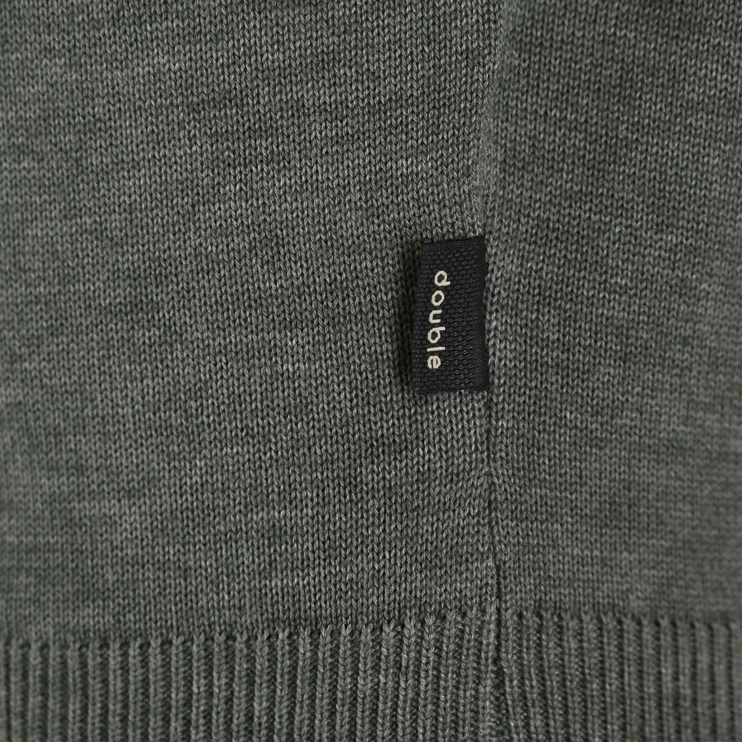 262KNIT-8070 KNITS CREWNECK MOSS GREEN MELANGE - Image 5