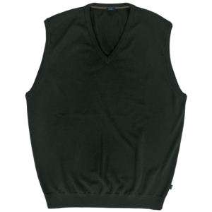 262KNIT-8072 KNITS VEST GREEN MELANGE