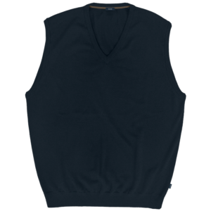 262KNIT-8072 KNITS VEST NAVY MELANGE