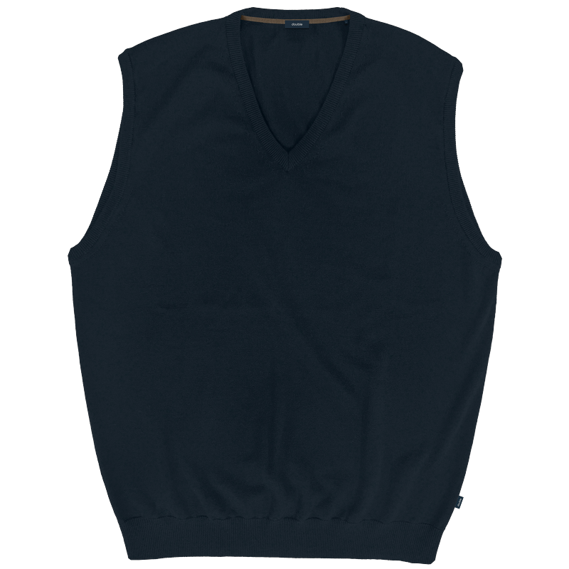262KNIT-8072 KNITS VEST NAVY MELANGE