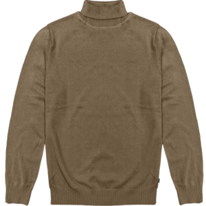 262KNIT-8073 KNITS ROLL NECK MD BEIGE MELANGE