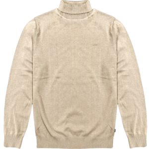 262KNIT-8073 KNITS ROLL NECK WHITE