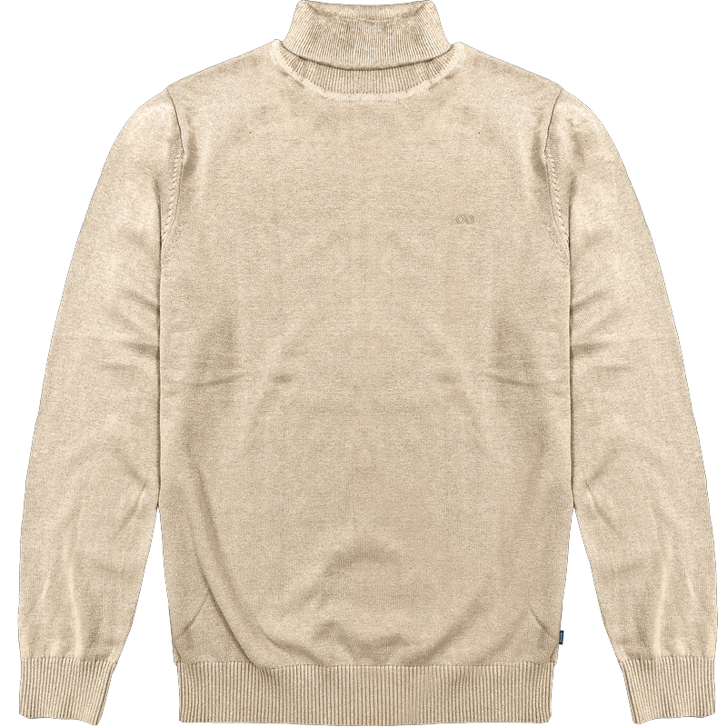 262KNIT-8073 KNITS ROLL NECK WHITE