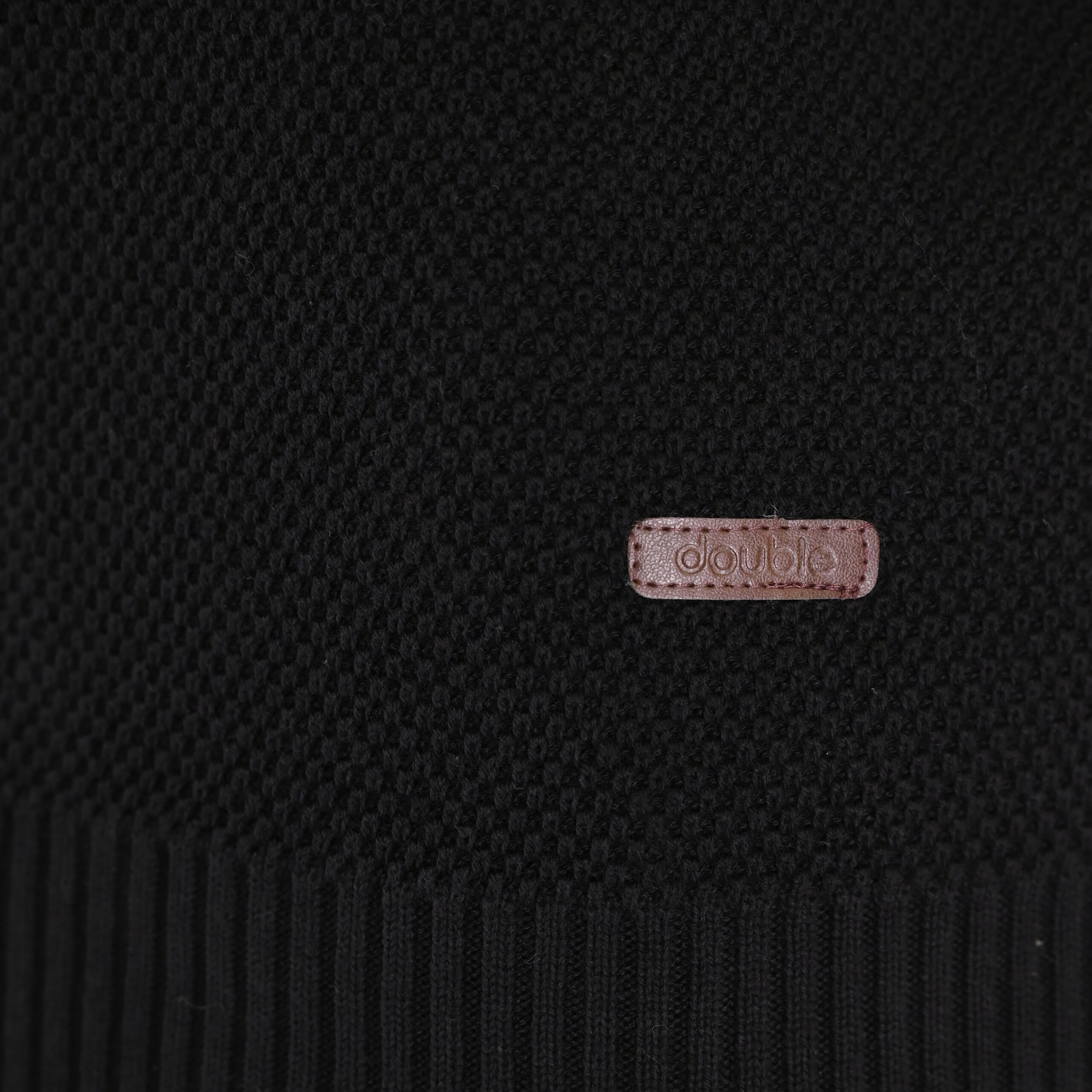 262KNIT-8075 KNITS CREWNECK (SPECIAL KNITTING) BLACK - Image 5