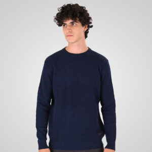 262KNIT-8075 KNITS CREWNECK (SPECIAL KNITTING) BLUE MARINE