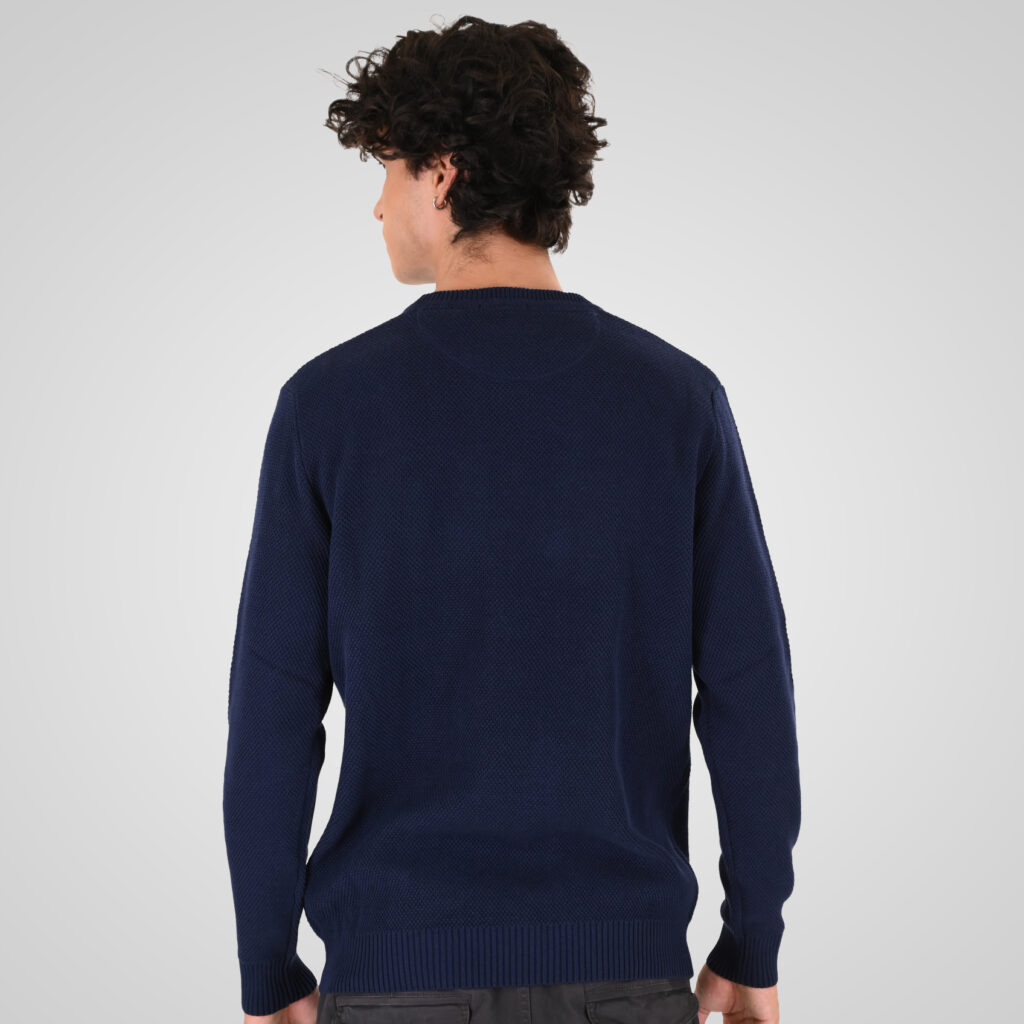 262KNIT-8075 KNITS CREWNECK (SPECIAL KNITTING) BLUE MARINE
