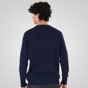 262KNIT-8075 KNITS CREWNECK (SPECIAL KNITTING) BLUE MARINE - Image 4