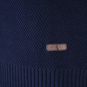262KNIT-8075 KNITS CREWNECK (SPECIAL KNITTING) BLUE MARINE - Image 5