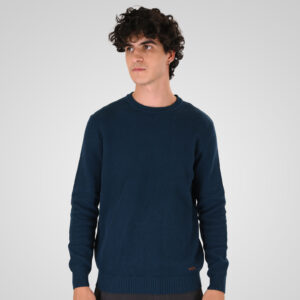 262KNIT-8075 KNITS CREWNECK (SPECIAL KNITTING) DK PETROL