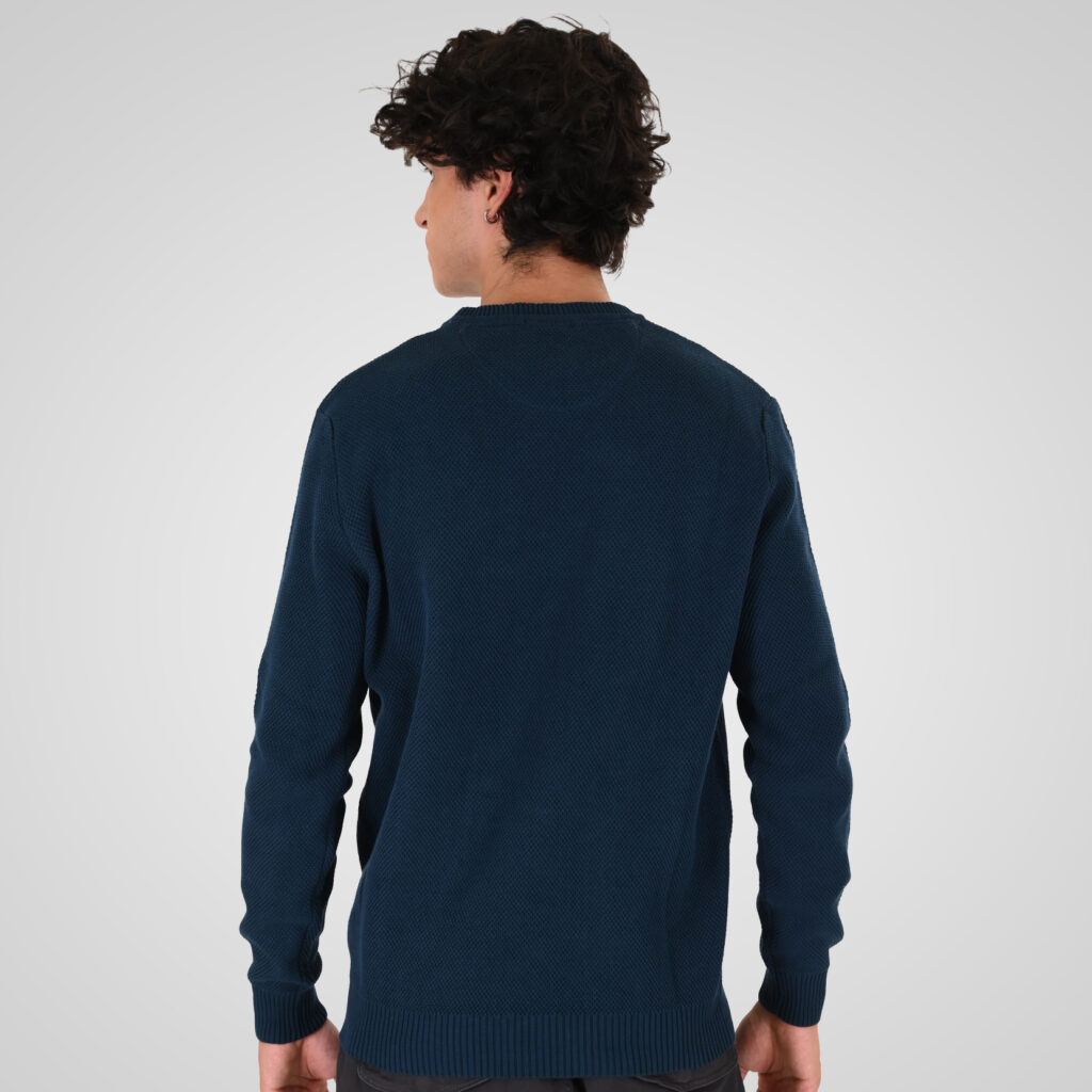 262KNIT-8075 KNITS CREWNECK (SPECIAL KNITTING) DK PETROL