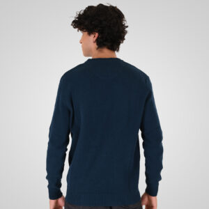 262KNIT-8075 KNITS CREWNECK (SPECIAL KNITTING) DK PETROL - Image 4