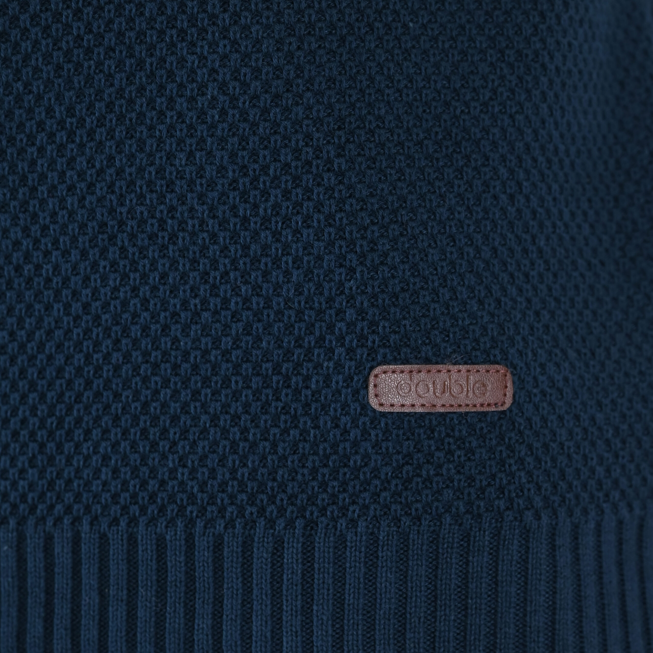 262KNIT-8075 KNITS CREWNECK (SPECIAL KNITTING) DK PETROL - Image 5